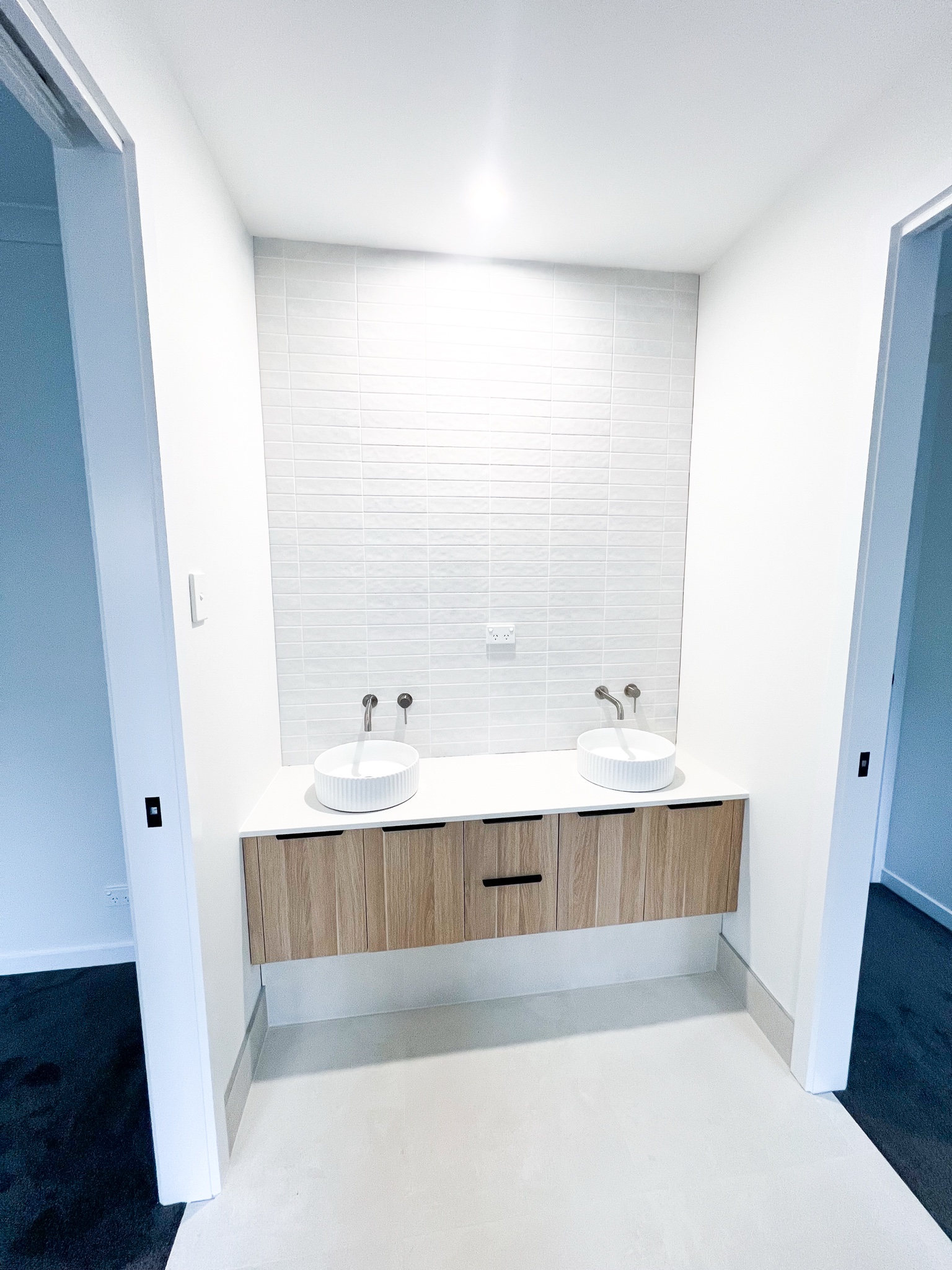 Detail view of the new-build main suite finishes